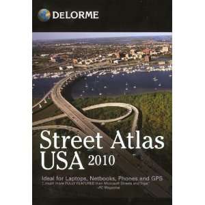  DeLorme Street Atlas USA 2010 GPS Mapping System GPS 