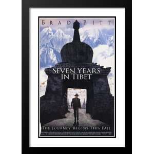  Seven Years in Tibet 32x45 Framed and Double Matted Movie 