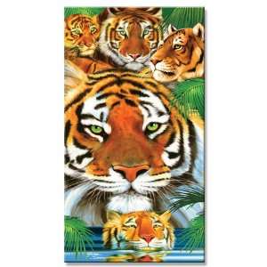  24 Tiger & Cub Velour Beach Towels 30 x 60 inch