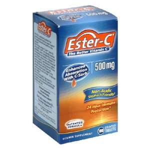  Ester C The Better Vitamin C, 500 mg, 180 Coated Tablets 