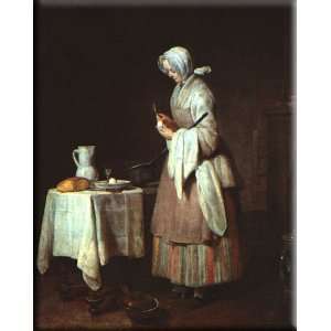  The Attentive Nurse 24x30 Streched Canvas Art by Chardin 