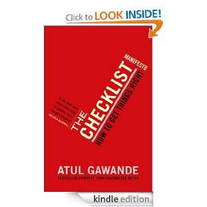 The Checklist Manifesto Atul Gawande  Kindle Store