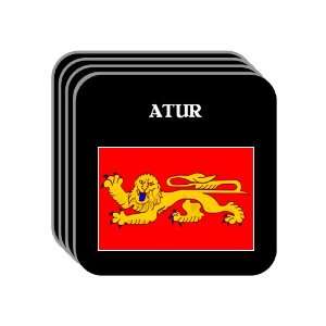  Aquitaine   ATUR Set of 4 Mini Mousepad Coasters 