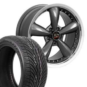   Style Deep Dish Wheels tires   Gunmetal with Rivets 18x9 Automotive