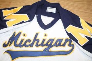 Vintage University of Michigan Wolverines Hockey Jersey NWOT Sand Knit 