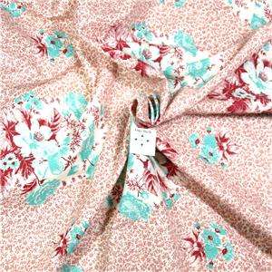 Vintage Cotton for Vintage Dresses & Aprons Red, Aqua, White, Per 