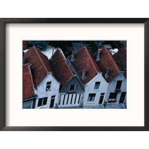  of Rooftops and House Facades in Zierikzee, Zeeland,Netherlands 