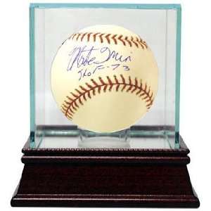 Monte Irvin Signed Baseball   Official Major League HOF73 w Glass Case 