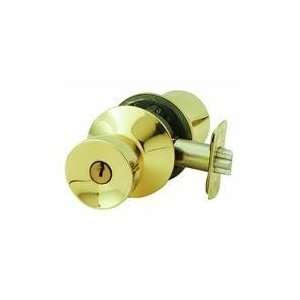  Schlage F51VBEL505605 Ultima Bell Keyed Entry Knob, Bright 