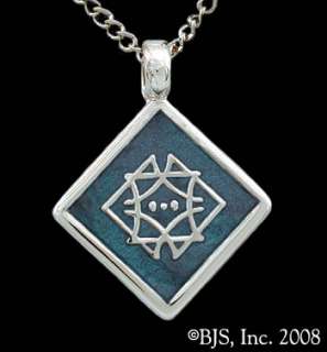 Silver Aon Aha Pendant, Elantris Jewelry, Air & Breath Symbol, Brandon 