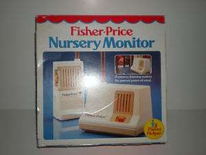 Vtg Fisher Price 153 Baby Nursery Monitor Original Box  