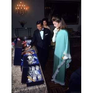 com Cambodian Prince Sihanouk and Wife Presenting Jacqueline Kennedy 