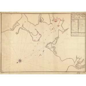  1770 map of Mauritius, Port Louis
