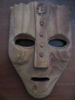 VIKING MASK God Norse Old Hand crafted Wood Wooden Art  