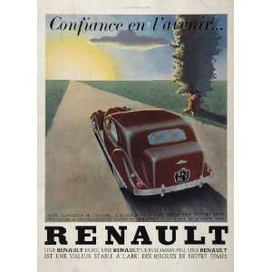   Original Ad Renault Vintage Automobile Car Road   Original Print Ad