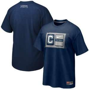 Nike Connecticut Huskies (UConn) 2011 Team Issue T shirt   Navy Blue 