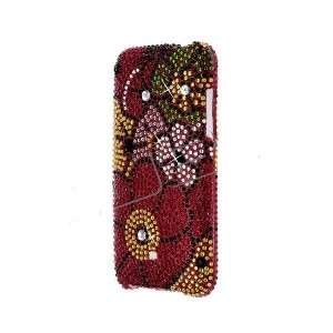 Flower BLING CRYSTAL COVER CASE 4 APPLE iPOD TOUCH 2/3  