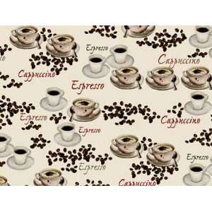  Coffee Cappuchino Espresso Rolled Gift Wrap Paper Office 