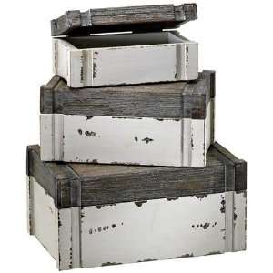  Shabby Chic Rustic Boxes Set of 3