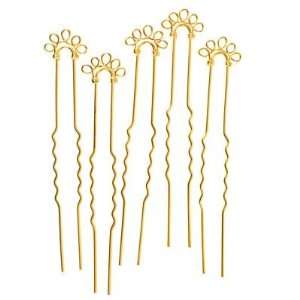  5 Loop Gold Plated Metal Hair Pin Arts, Crafts & Sewing