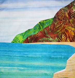 POLIHALE BEACH~ Tropical Batik Applique Quilt Pattern  