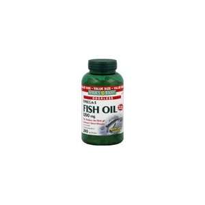 Natures Bounty Omega 3 Fish Oil 1200 mg, 200 Odorless Softgels (Pack 