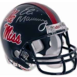  Signed Eli Manning Mini Helmet   (OLE MISS Sports 