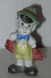 Approx 3 1940s Ceramic Pinocchio Figurine Japan  