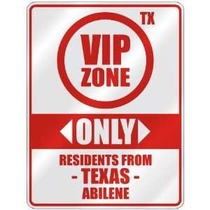   RESIDENTS FROM ABILENE  PARKING SIGN USA CITY TEXAS