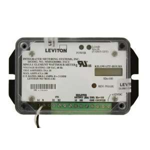 Leviton 7B101 U02 Single Element, 1PH, 2W, 120V, 0.1 kWh and 0.01 kWh 