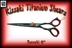 Kissaki Black 6 Pro Hair Cutting Shears Salon Scissors  
