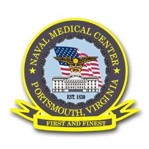  US Navy Medical Center Portsmouth Decal Sticker 3.8 6 