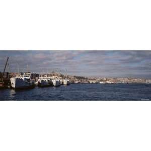 Passenger Ships Docked at a Harbor, Istanbul, Turkey Photographic 