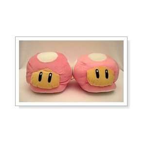  Super Mario Brothers  Mushroom Slippers (Pink) Toys 