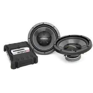   NEW KENWOOD P W1000 DUAL 10 SUBWOOFERS+CAR AMPLIFIER