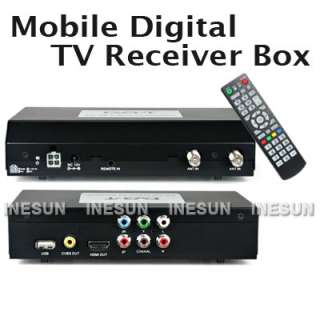 Tuner Mobile Car Digital HD TV DVB T Receiver Box HDMI  