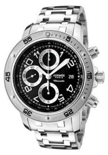 Hermes Watch CP2 910 330 3815 Mens Clipper Automatic Chronograph 