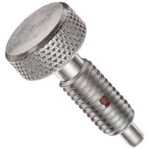 Jergens 27552 Hand Retractable Plunger Knurled Knob, Stainless Steel 
