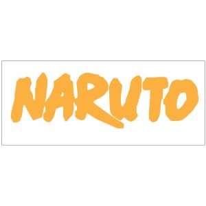  Naruto Logo Decal Sticker. Peel and Stick. Orange 