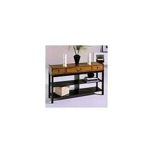   T04089 00 Berkeley Sofa Table in Two   Tone Oak Furniture & Decor