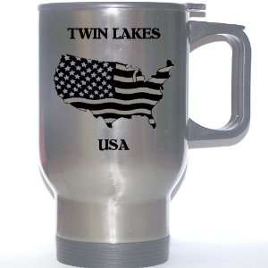  US Flag   Twin Lakes, Colorado (CO) Stainless Steel Mug 