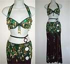 LADIES EGYTIAN BELLY DANCING OUTFIT SIZE 8 10