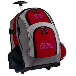  Ole Miss Rolling Backpack Red