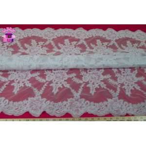   Alencon Lace Remembrance Fabric By The Yard Arts, Crafts & Sewing