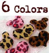 40 Felt Leopard Mickey Heart(U PICK)Applique 4044 12240  