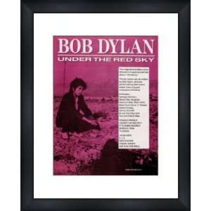  BOB DYLAN Under The Red Sky   Custom Framed Original Ad 