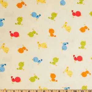    Wide Kidz Birdies Butter Fabric By The Yard Arts, Crafts & Sewing