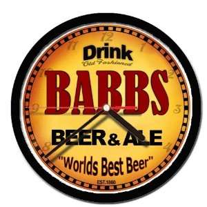  BABBS beer and ale wall clock 