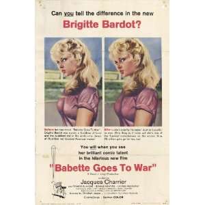  Babette Goes To War Movie Poster (27 x 40 Inches   69cm x 