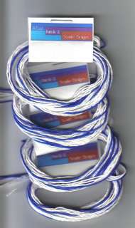 you are viewing two sets of tzitzit tying cords with